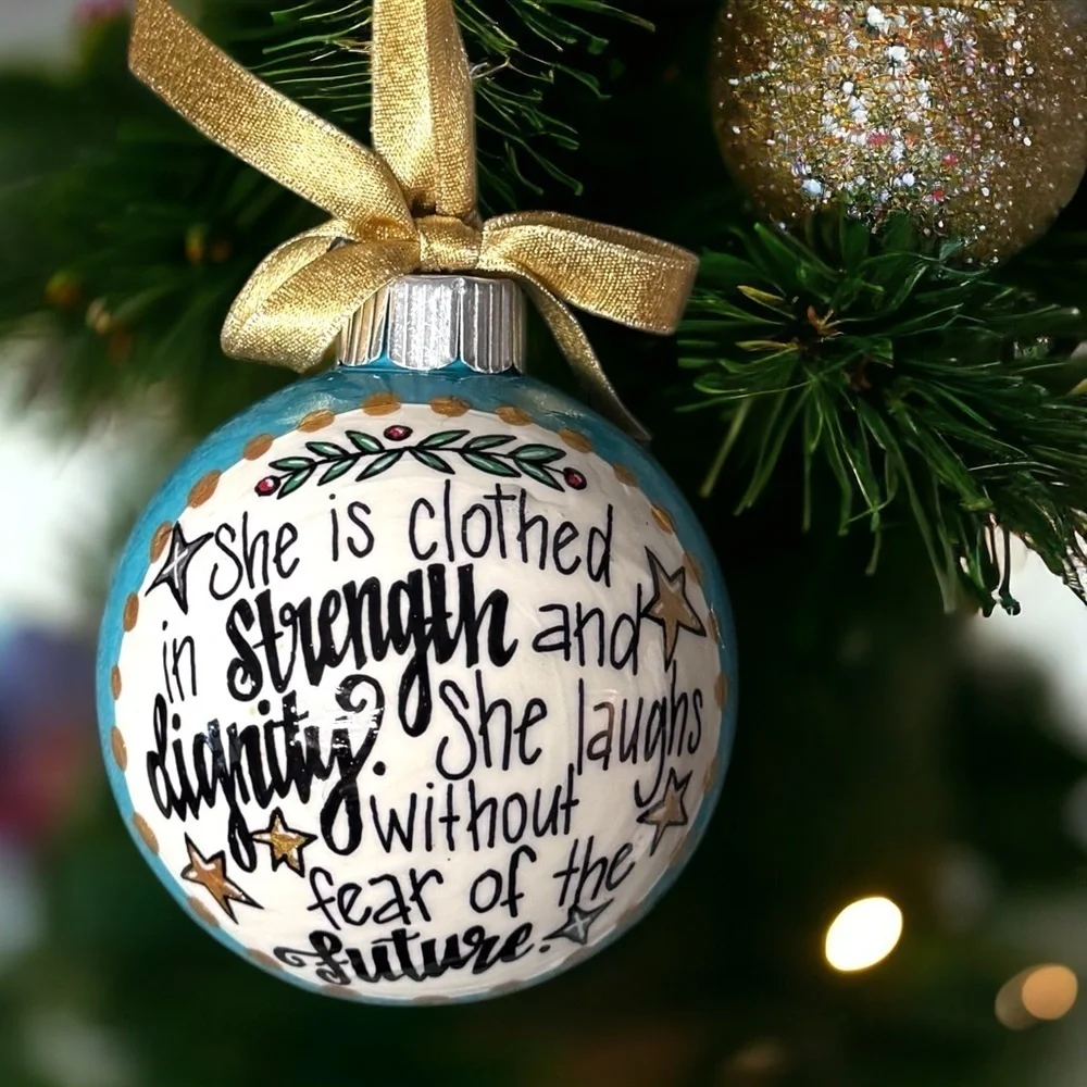 Holiday Magic: Strength & Dignity Ornament! Personalized Christmas Gift